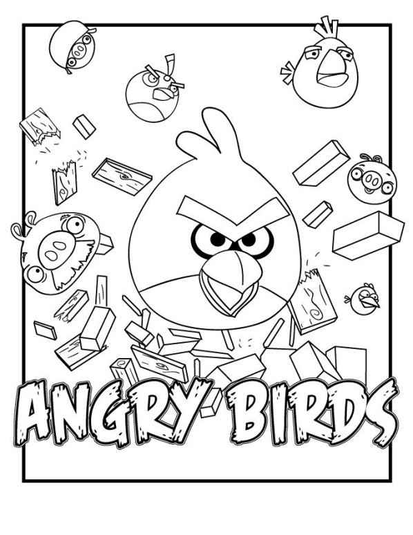 Print angry birds 5 kleurplaat